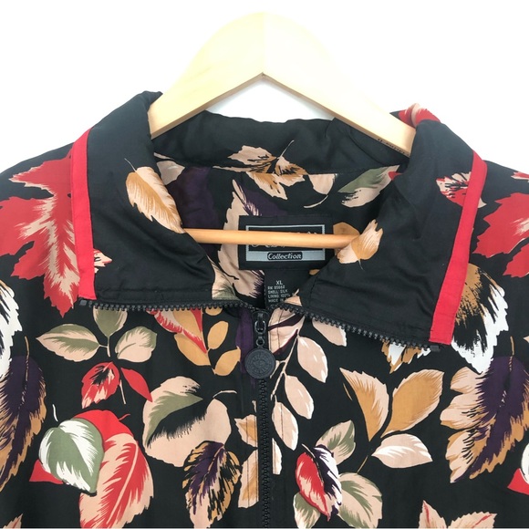 Vintage silk jacket size XL - Picture 2 of 15